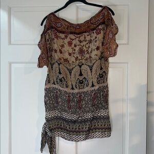 Forever 21 Multicolor Paisley Top